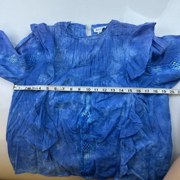 Allison New York INDIGO GARMENT DYE Sara Top N273-42 - Picture 7 of 8